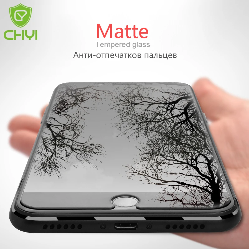 CHYI матовое стекло для Iphone 7 Plus 6plus олеофобное покрытие против отпечатков пальцев 9H
