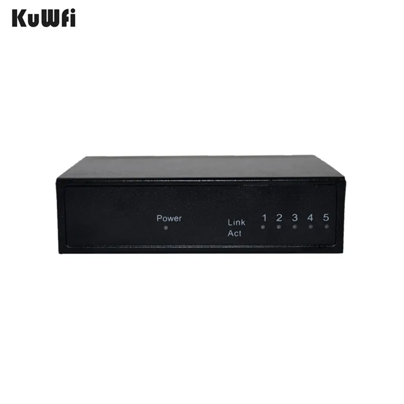 CE ROHS Compli 5 портовый коммутатор 10/100 м Быстрый Ethernet для сетевой камеры Vlan поддержка