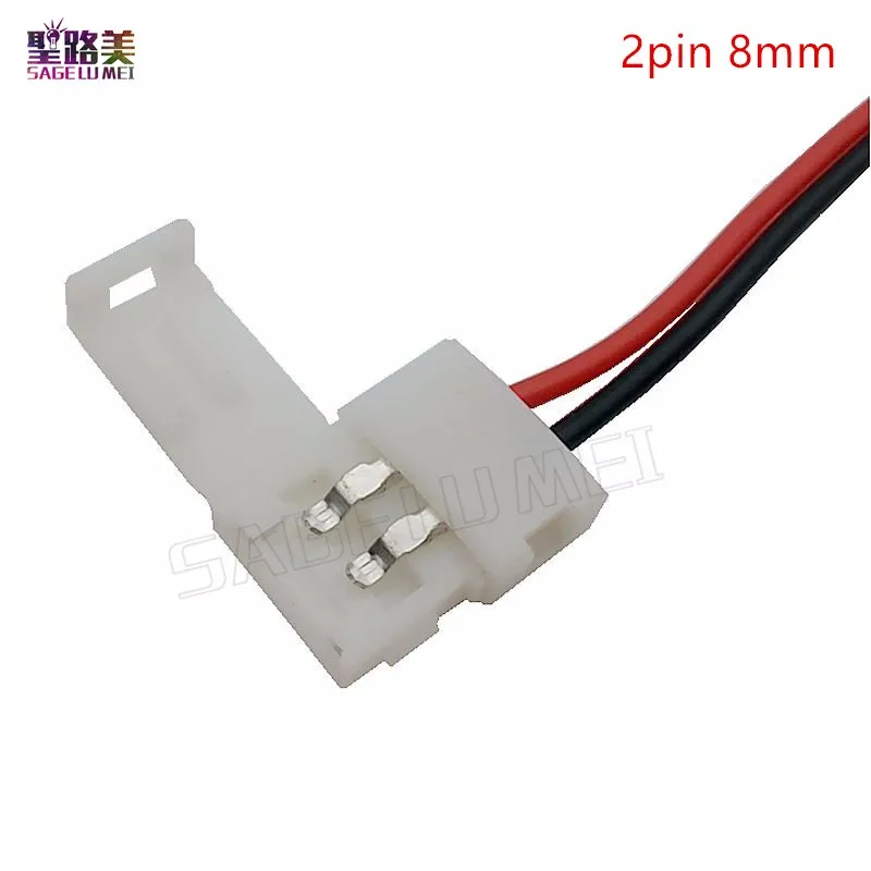 20 шт./50 шт./100 шт. разъем для светодиодной ленты 2 контакта 10 мм/8 мм с разъемом