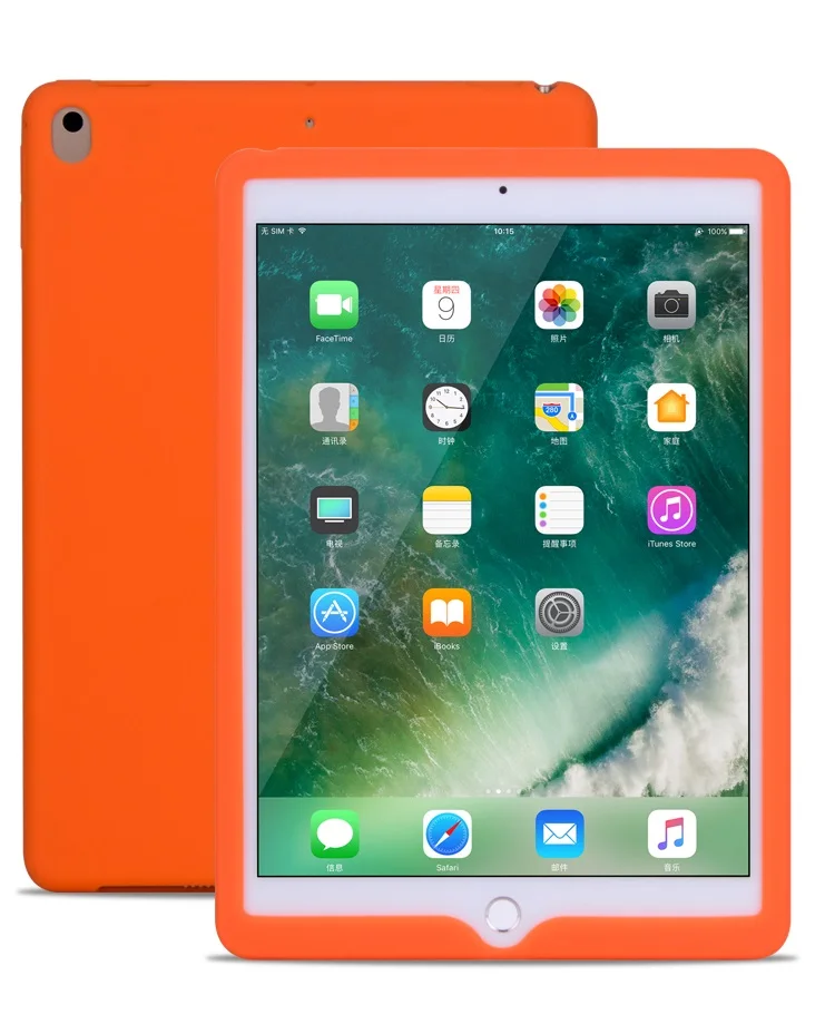 

Solid Rubber Protective Coque for iPad Pro 9.7 Silicon Case A1673 A1674 Candy Shockproof Cover for iPad Pro 9.7 Rubber Case