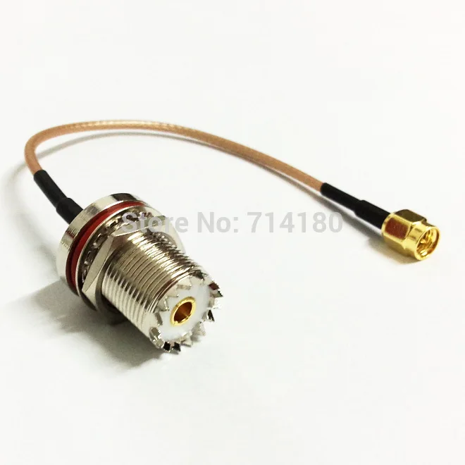 RF Pigtail Cable SMA Male Switch UHF Female RG174/RG316 For Wireless/Wifi   15CM