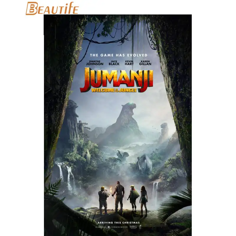 Горячая Распродажа на заказ Jumanji: Добро пожаловать в джунгли плакат для украшения