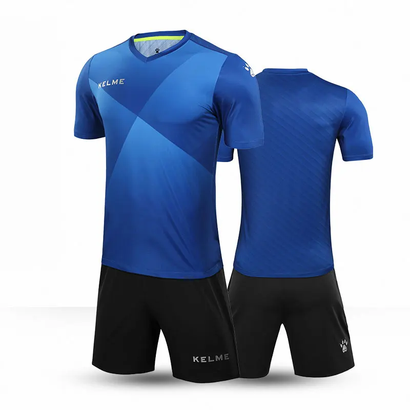 Kelme мужские футбольные Джерси Набор индивидуальные мужские s Форма тренировочные костюмы Джерси дышащие 3981509 - Цвет: Blue