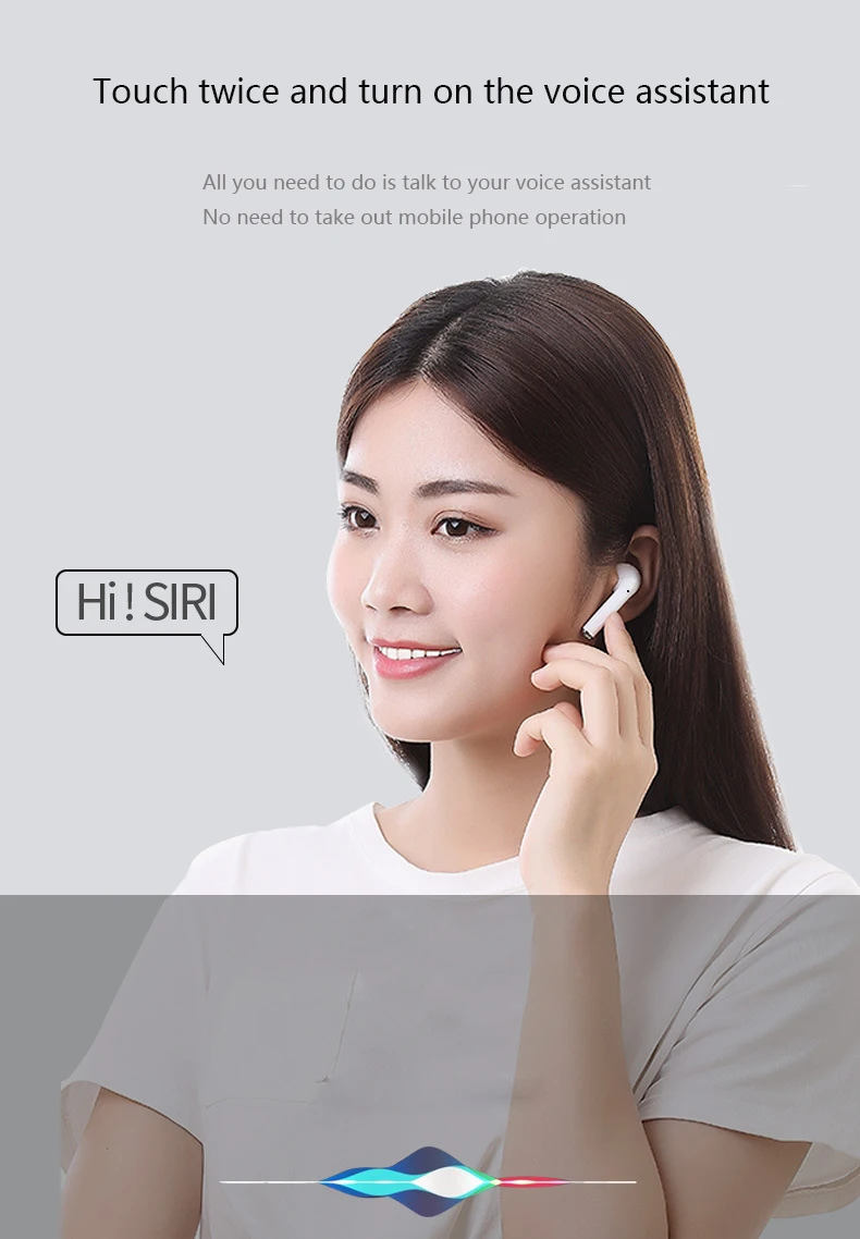 I21 TWS сенсорный Bluetooth наушники HD стерео беспроводные наушники с шумоподавлением игровая гарнитура для iPhone Xiaomi