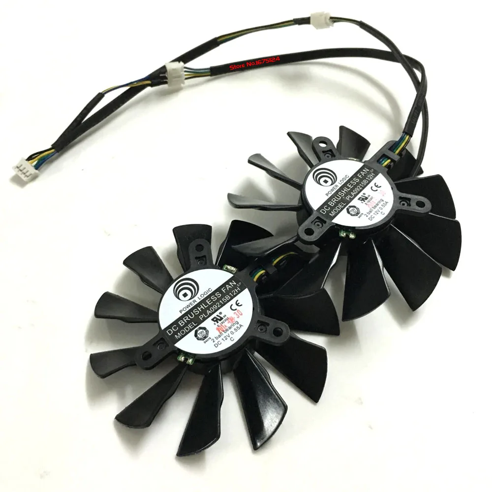 2 шт./лот видеокарты VGA вентилятор Cooler вентиляторы для MSI GTX780 N780 gtx980TI R9 290X Lightning