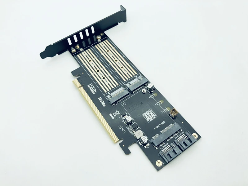 H1111Z добавить на карты SATA M.2 адаптер PCIE SSD NVME M ключ + AHCI NGFF B MSATA 3in1 переходная