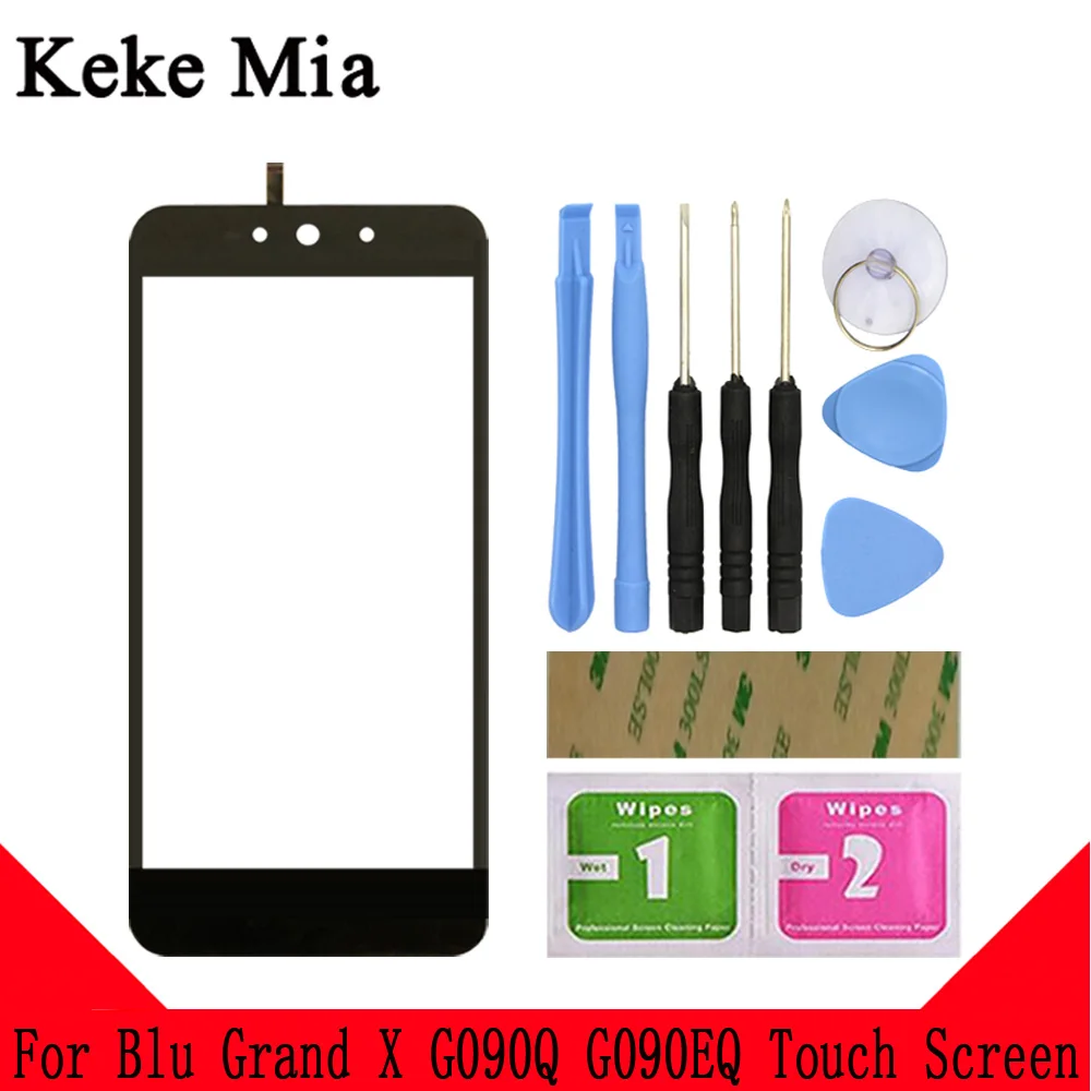 Black With Tools Keke Миа 5," мобильный сенсорный экран для Blu Grand X G090Q G090EQ сенсорный экран сенсор дигитайзер Панель переднее стекло - Цвет: Black With Tools