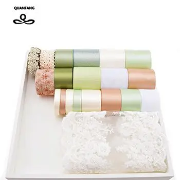 1 lot 20pcs 20yard Высокое качество 34 ярд микс коричневый и розовый ленточный Набор для Diy ручной работы подарок ремесло упаковка аксессуары для волос для упаковки свадебных материалов - Цвет: 1 lot 20pcs 20yard