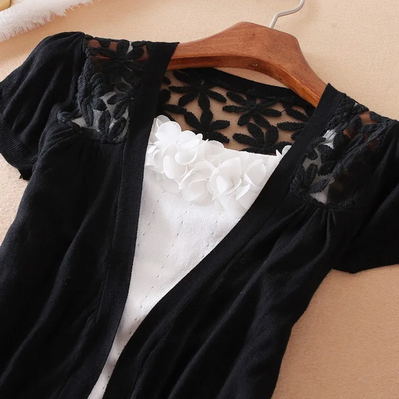 Тонкие свитера кардиган Новинка лета 2017 женская рубашка с кондиционированием