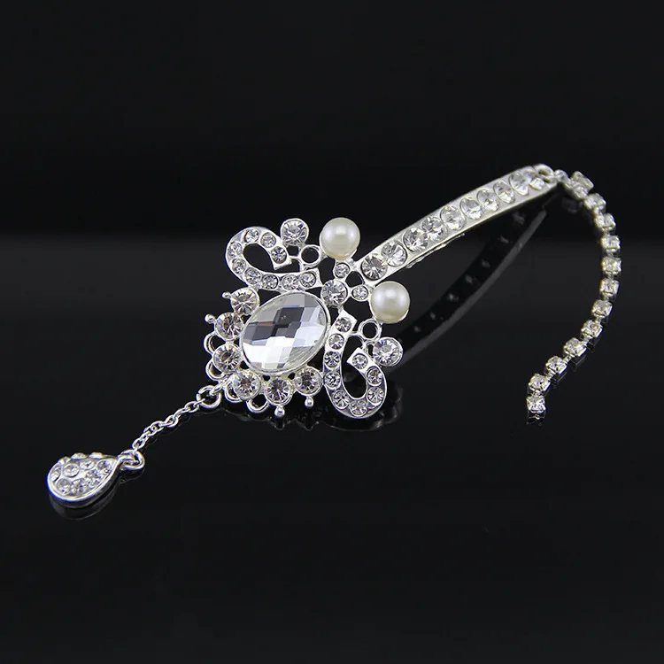 HIMSTORY индийский стиль КАПЛЕВИДНАЯ кристальная оправа свадебные аксессуары для