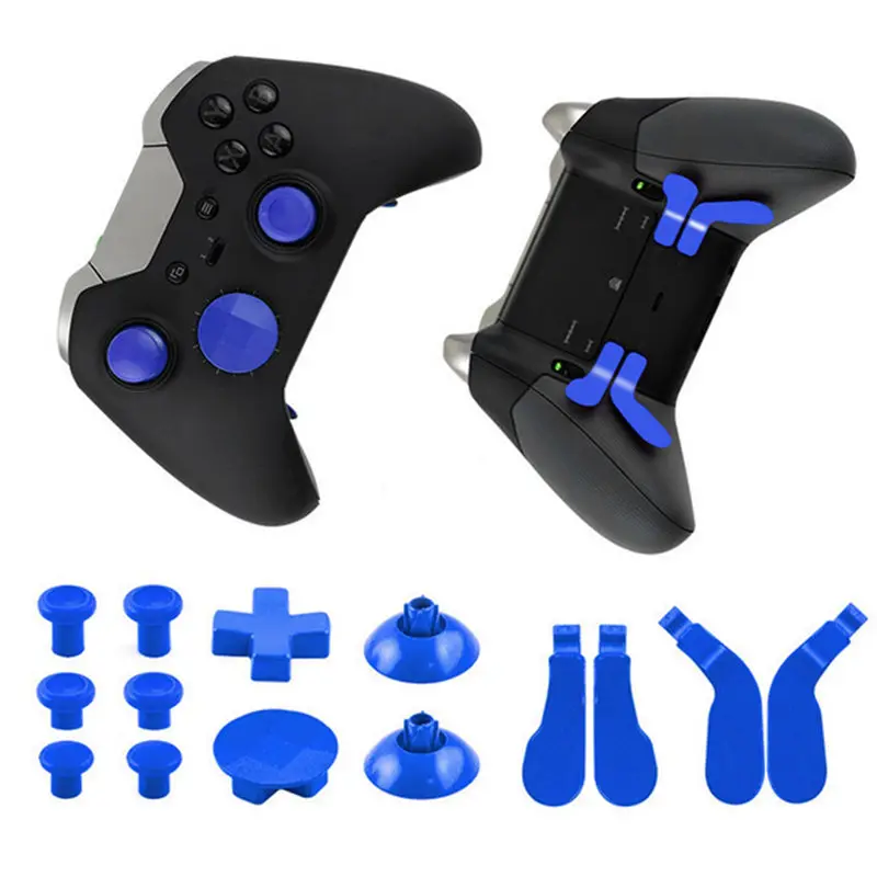 Blue 16 шт. запасные части для Xbox One Elite беспроводной контроллер геймпад джойстик джойстики Dpad крест накрест отвертка ж/инструмент - Цвет: Blue
