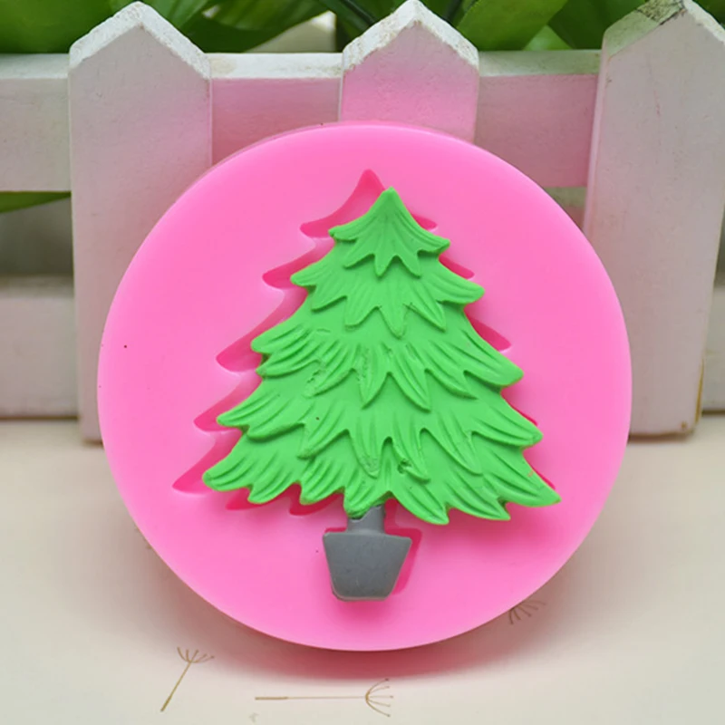 Силиконовая форма для рождественской елки помадки печенья инструменты