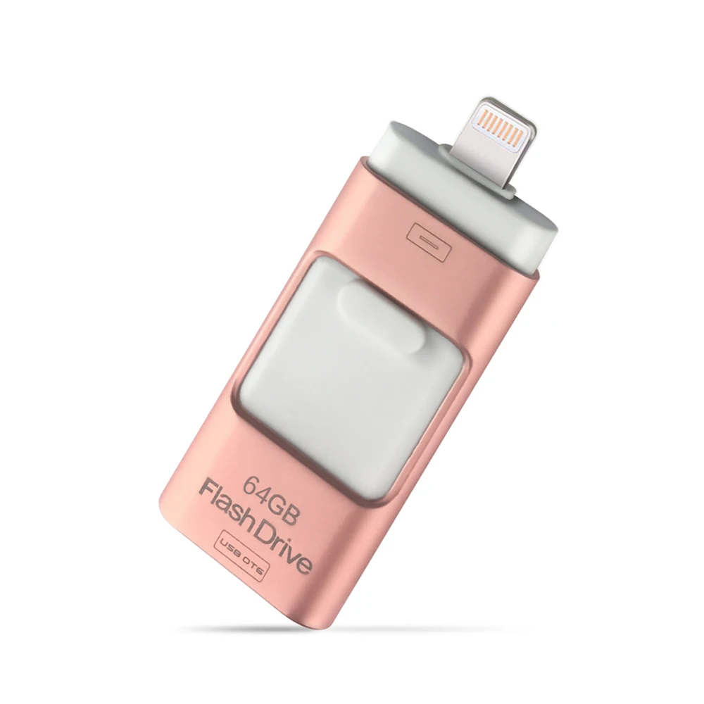 U21 Pink LL TRADER USB флеш-накопитель OTG 64 ГБ, флеш-накопитель, флешка для iPad, Android, ПК, iPhone, мини флеш-накопитель USB, iOS, карта памяти USB - Цвет: U21 Pink