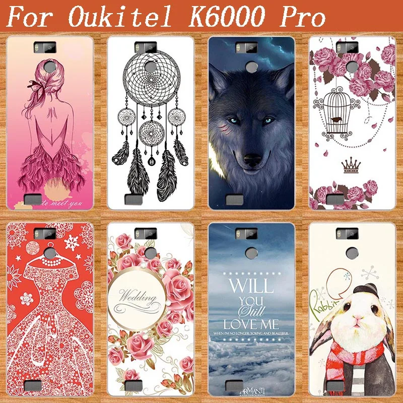 Для Oukitel K6000 Pro чехлы для телефонов 10 видов стилей DIY мягкие из ТПУ телефона