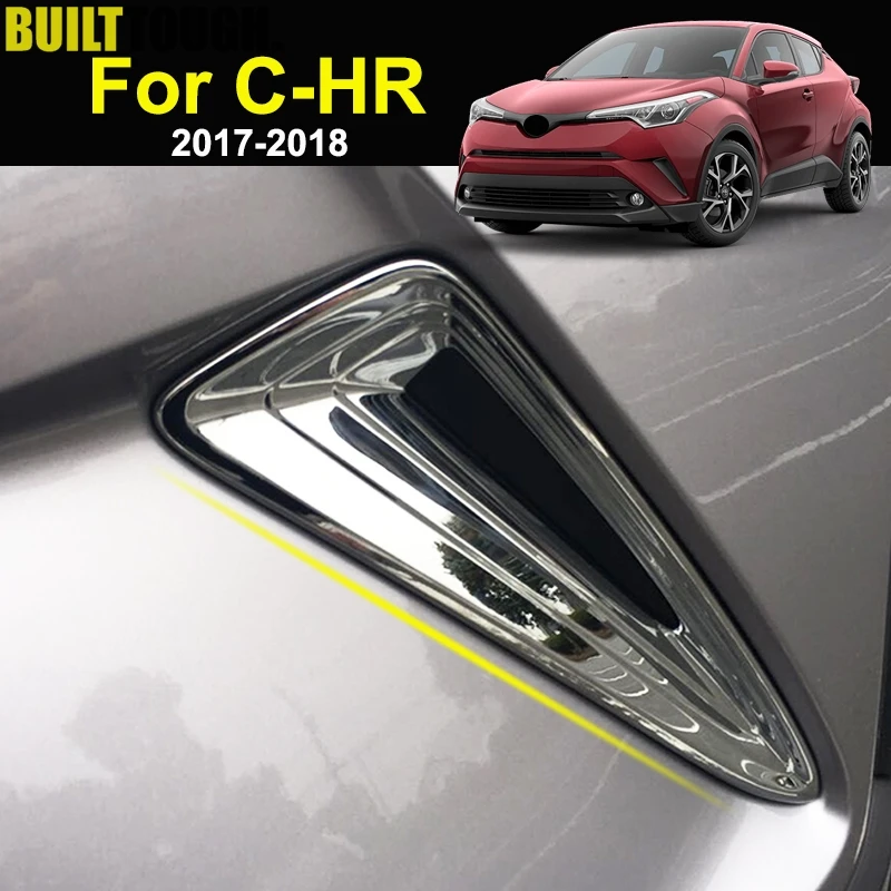 Для Toyota C HR ЧР 2017 2019 Хром Передняя фара Угол туман светильник тумана крышка
