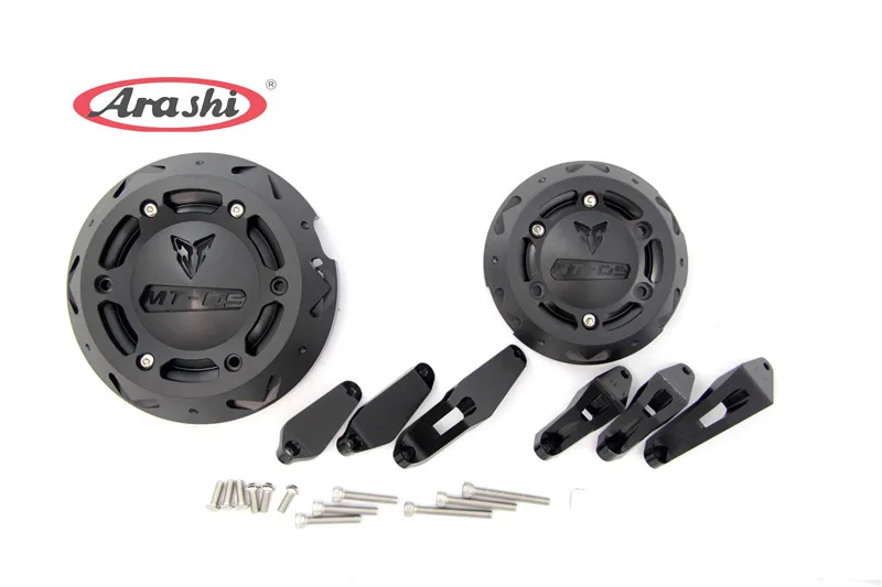 Black Араши MT09 TRACER- защита двигателя статора Крышка аварии чехол MT 09 MT-09 FJ09 XSR900 1 комплект мотор - Цвет: Black