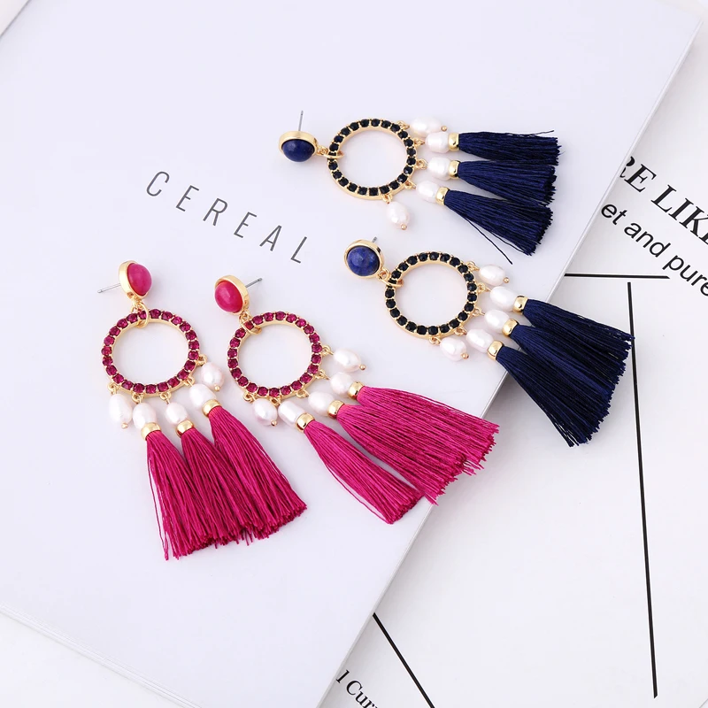 2018 новые ювелирные изделия Uer ed00556c красные черные эмалированные круглые