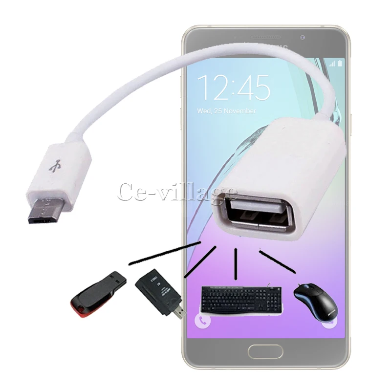Для Samsung Galaxy A5 A510 A510F A7 A710 A710F 2016 Micro USB OTG синхронизации данных подключения адаптера