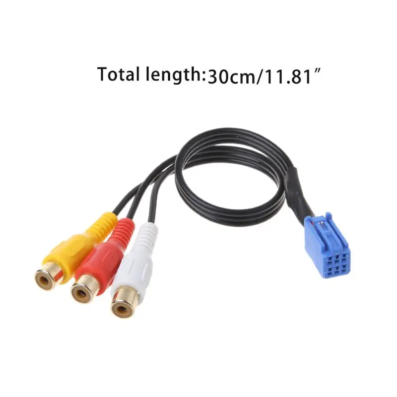 Новый Автомобильный Кабель-адаптер 3RCA 1 шт. для Toyota DVD навигация головное