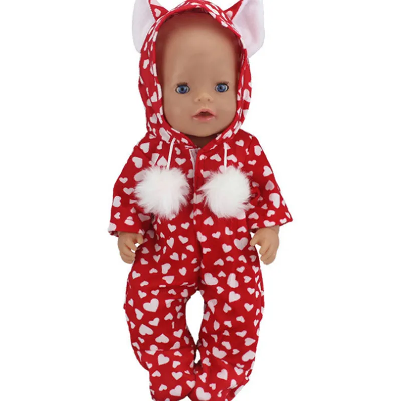 Baby New Born Fit 17 inch 43cm Doll Clothes Accessories Warm Dot Suit For Birthday Gift | Игрушки и хобби
