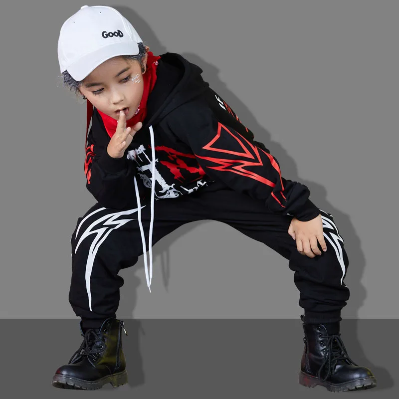 PENGPENGNIU Kids Street Dance Clothes Sets Fashion Hip Hop Clothing 2018 New Brand High Quality Sport Suit for Teenage Boys Girl | Детская