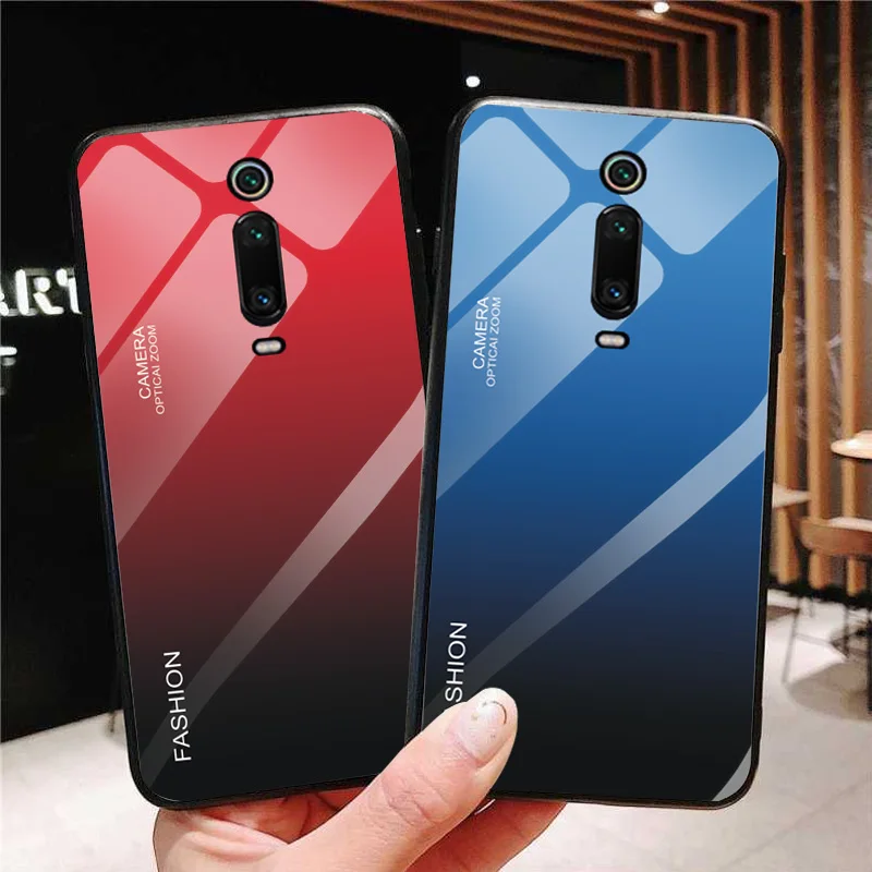 YOUVEI Gradient Tempered Glass Case For Xiaomi Redmi K20 K20Pro Cover for Pro 6.39 |