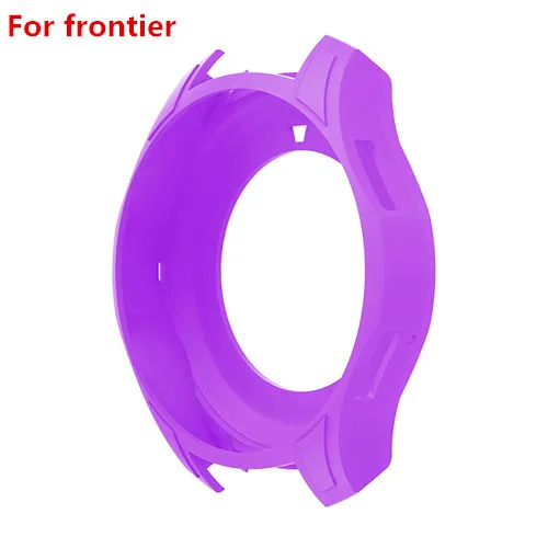 purple For frontier Силиконовый чехол для samsung gear S3 Frontier Galaxy watch 46 мм чехол для смарт часов крышка Спортивная защитная рамка защитная оболочка - Цвет ремешка: purple For frontier