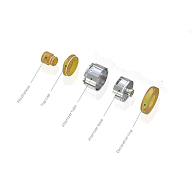 Оригинал Wismec Tobhino BF RDA с предварительно изготовленным Clapton катушка 0.18ohm подходит