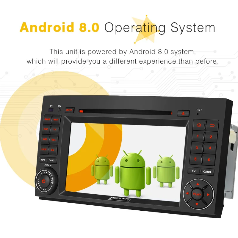 Pumpkin 2 Din7'ɺndroid 8 0 автомобильный стерео Восьмиядерный gps-навигатор 4 Гб RAM Wifi 4G