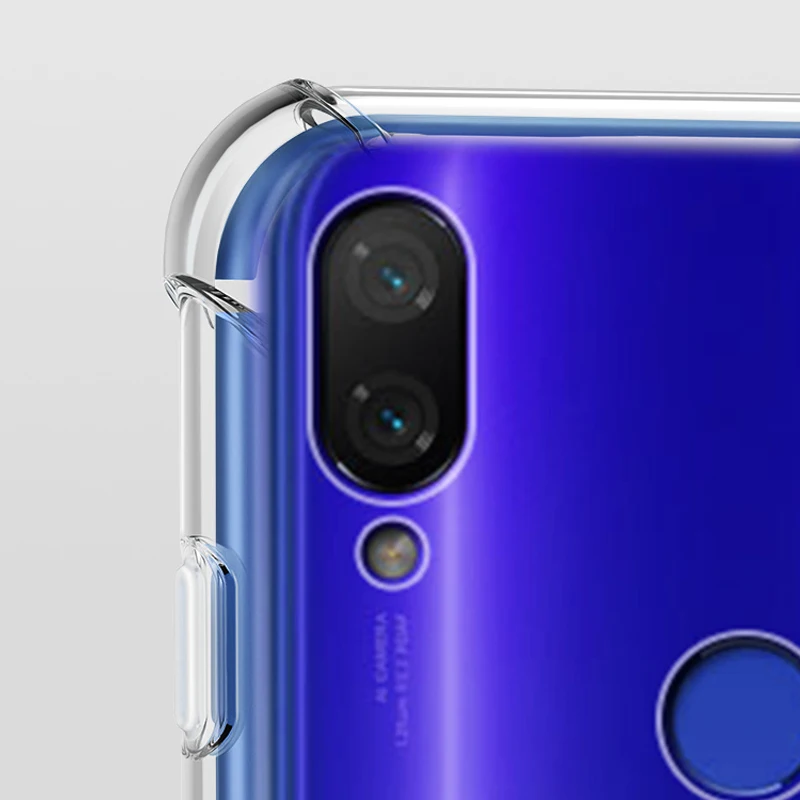 YUETUO прозрачный мягкий чехол для телефона xiaomi redmi 7 note pro 7s note7 силиконовые