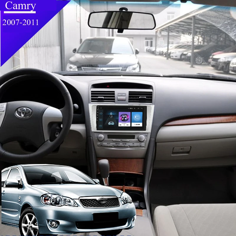Android 8 1 автомобильный dvd мультимедийный плеер для TOYOTA Camry2007 2011 с автомобильным