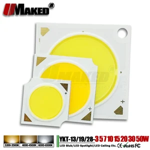 Светодиодный ные чипы COB, встроенные чипы SMD Epistar17x34Mil, 3 Вт, 5 Вт, 7 Вт, 10 Вт, 12 Вт, 15 Вт, 20 Вт, 30 Вт, 40 Вт, 50 Вт