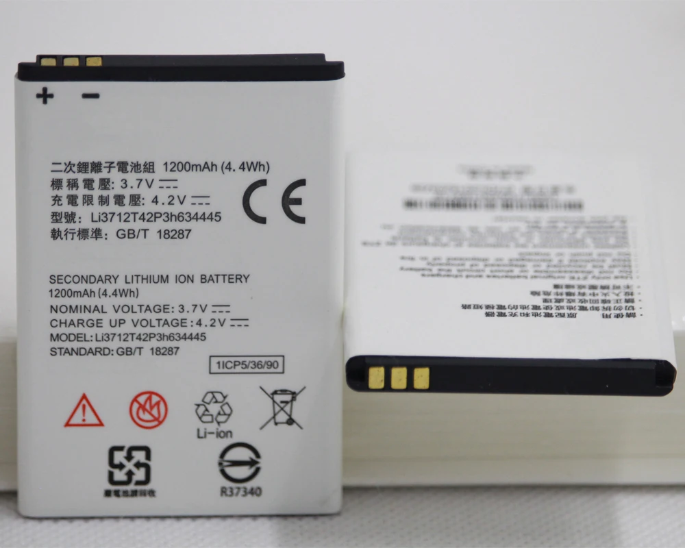 20 шт./лот мобильный телефон V815W батарея для ZTE лезвие A112 L110 1200 мА/ч LI3712T42P3H634445 |