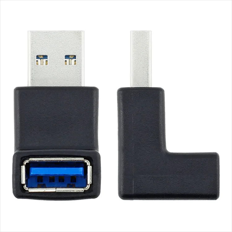 Переходник USB 3.0 Type A (штекер) под прямым углом 90 градусов | Электроника