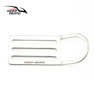 316 нержавеющая сталь изгиб D Кольцо Кнопка Дайвинг боковой ремень подвесной ремень кольцо Пряжка для ленты 5,5 см