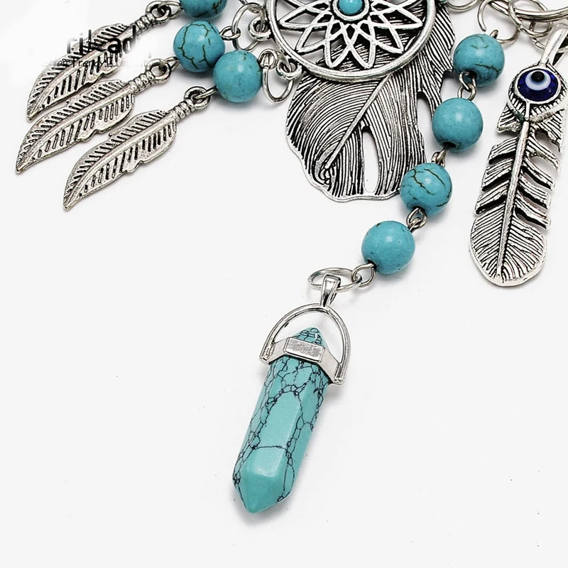 Dream Catcher Keyring Bag Charm Fashion Boho Jewelry Feather Keychain | Украшения и аксессуары