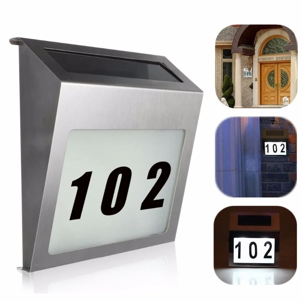 Водонепроницаемый беспроводной светодиодный настенный светильник на солнечной