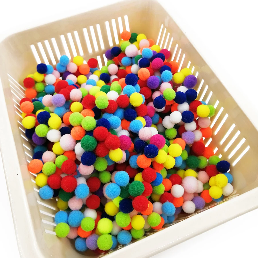 1000 pcs 1cm Mix color Pompom Eyes for Toys Pompones Needlework Wholesale Costume Jewelery DIY Crafts Materials Accessory | Дом и сад