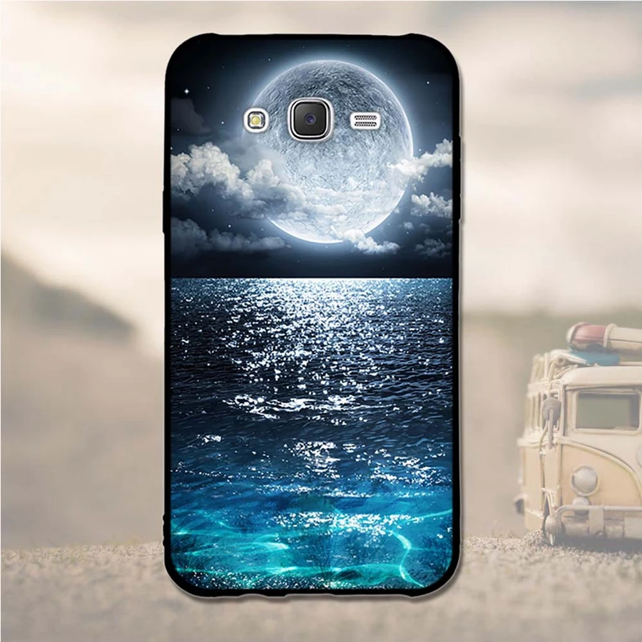 Мягкий чехол из ТПУ с цветами для Samsung Galaxy J7 2015 J700 J700H J700F чехол|case for samsung|phone casescase