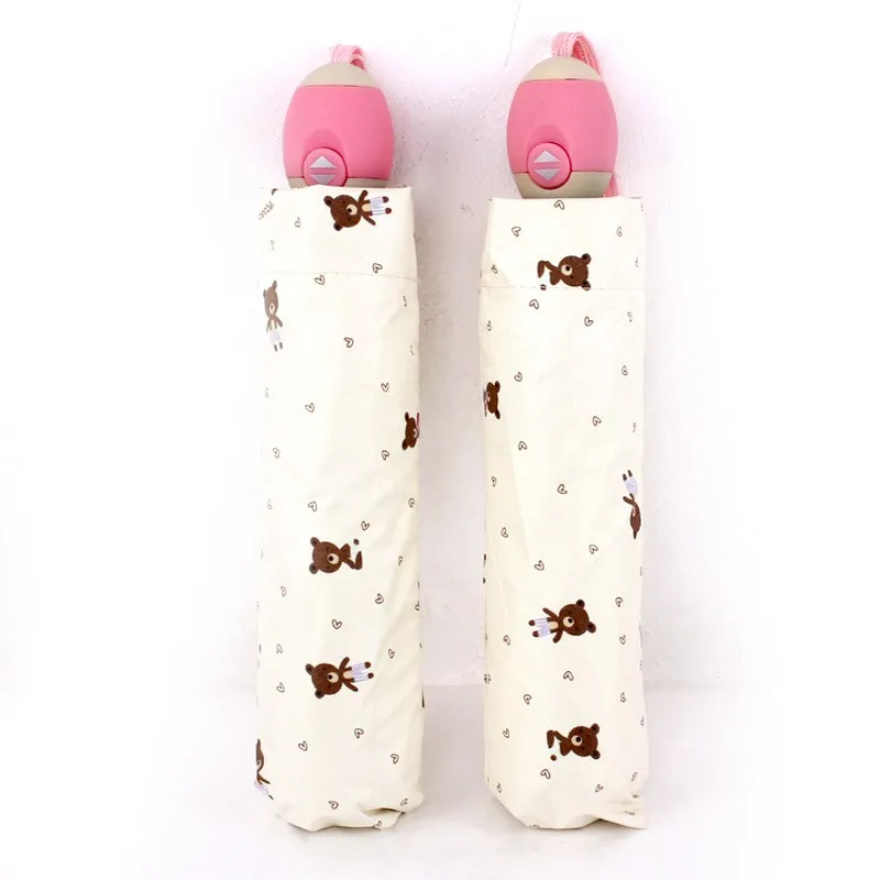 Автоматический складной зонт от дождя Женский ультралегкий с УФ защитой