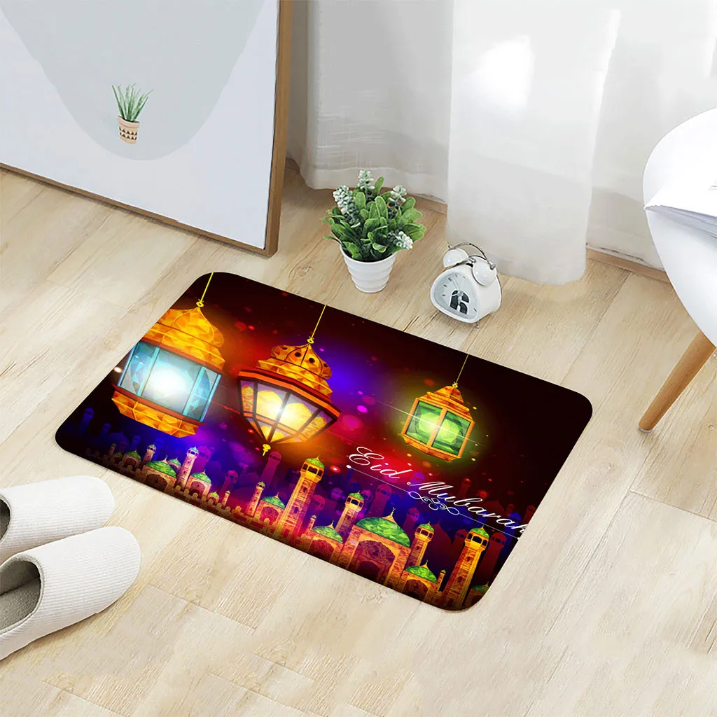 Ramadan Festival удобный квадратный фланелевый кухонный нескользящий коврик 40x60 см