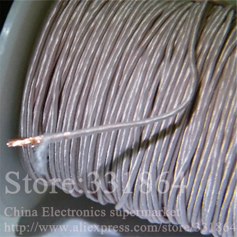 

1.3mm 0.1mmX100 strands,(20m /pc) Mine antenna Litz wire,Multi-strand polyester silk envelope braided multi-strand wire