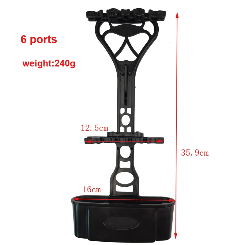 1 шт. колчан для стрельбы из лука Регулируемый стрел 6 стрела охоты блочный лук