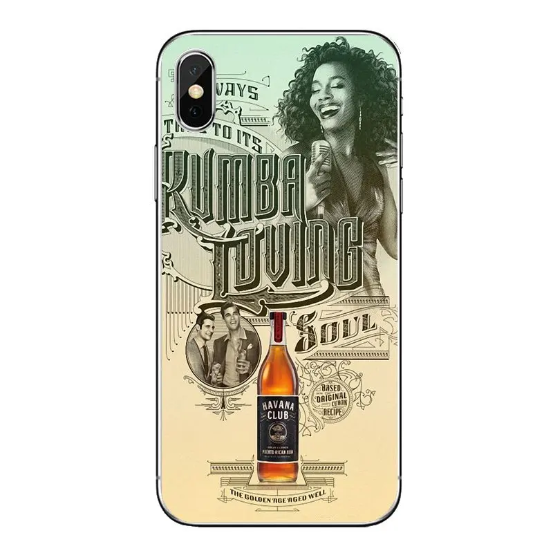 Для Samsung Galaxy Note 8 9 S9 S10 A8 A9 Star Lite Plus A6S A9S прозрачное мягкое покрытие кожи Havana Club Anejo