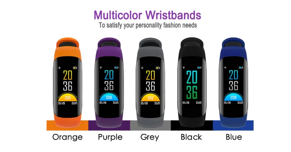 Z17C Smartband Фитнес браслет Цвет Экран IP67 Водонепроницаемый сердечного ритма Смарт-браслет с уровень кислорода в крови монитор фитнес-трекер