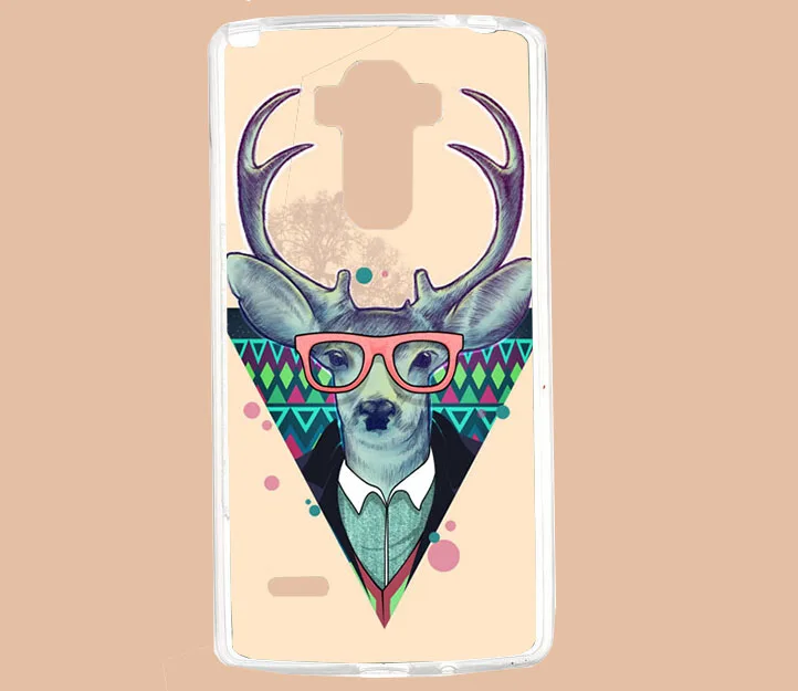 Для LG G4 Стилусы чехол 14 моделей живопись цветной тигр лев Сова розы Жесткий PC для