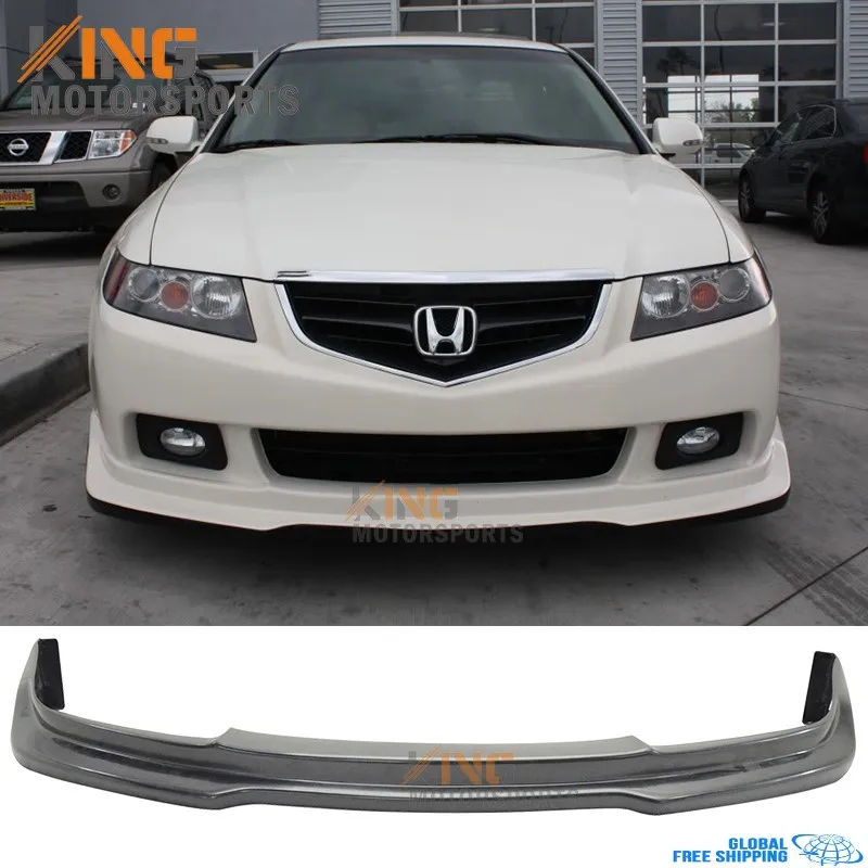 Подходит для 2004 2005 Acura TSX P1 Стиль переднего бампера губ-неокрашенный поли уретан глобальная по всему миру