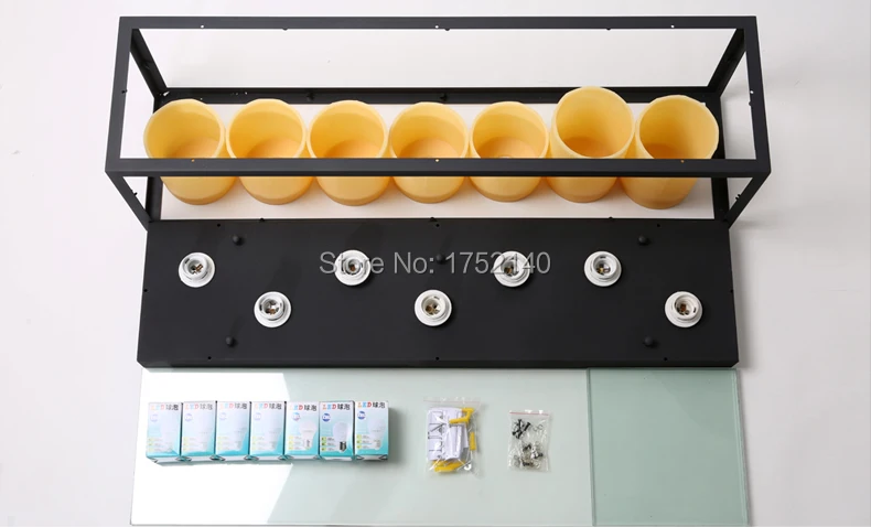 Свеча подсвечник потолочный светильник. Стеклянная железная лампа TIEYI в стиле