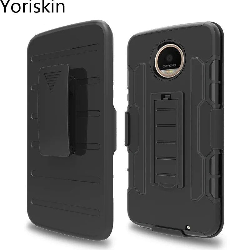 Противоударный двухслойный чехол с зажимом для ремня и подставкой на 360 градусов