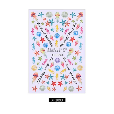 1 лист 3D наклейки для ногтей Изысканный Блестящий мультфильм узорчатый тигр кошка кролик наклейки для ногтей